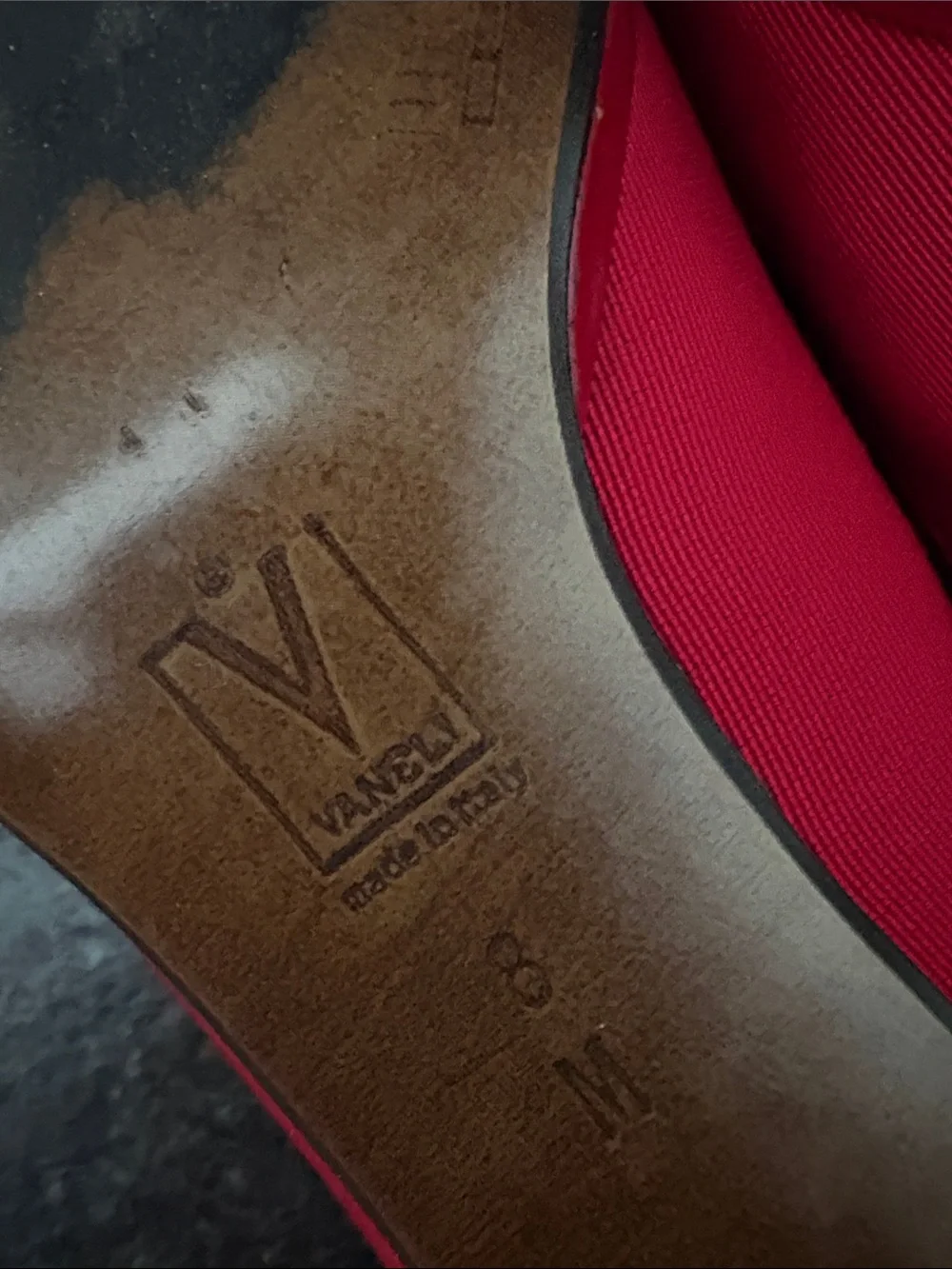 Vaneli Red Pointed-Toe Women's Heels
